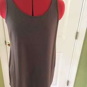 Eileen fisher cobblestone viscose/spandex tank S